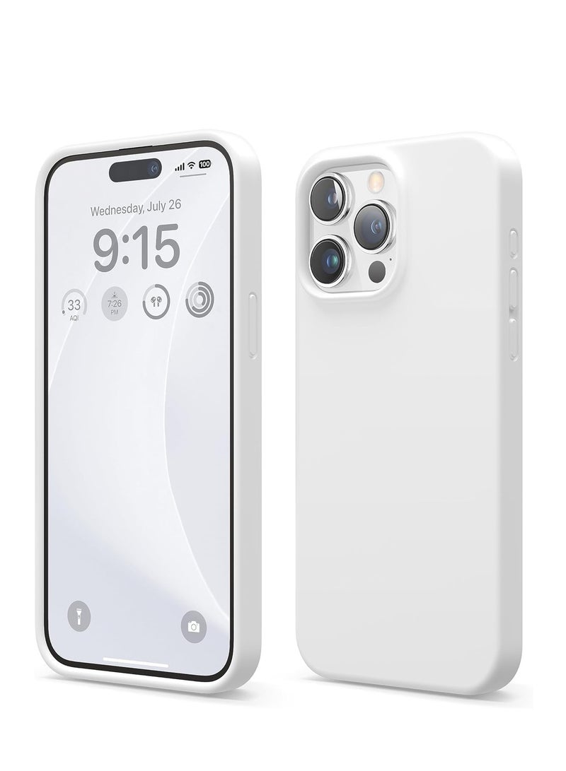 Silicone Case Compatible with iPhone 15 Pro Max, Liquid Silicone Case, Full Body Protection Shockproof Soft Microfiber Lining Anti-Scratch 6.7 Inches