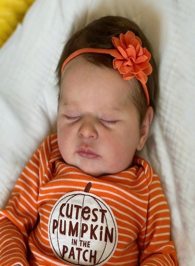 Anano Realistic Baby Doll, 19 Inch Lifelike Reborn Baby Dolls Newborn Girl, Real Life Silicone Baby Doll Sleeping, Reborn Babies Toddler Doll Girl for Kids Age 3+ - Image 5