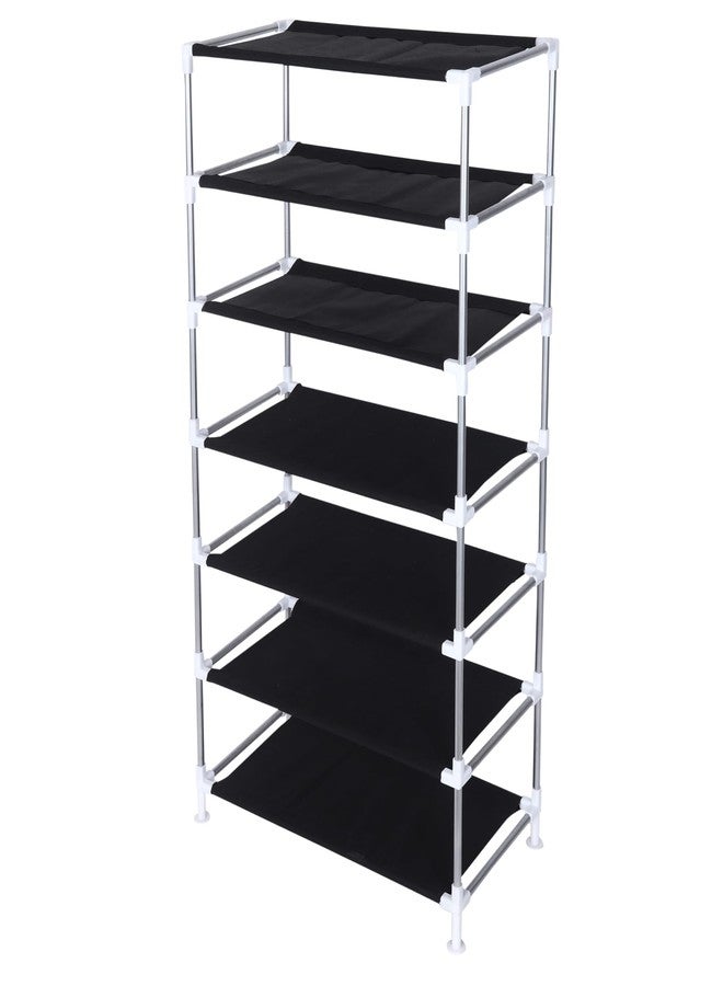FLIPZON Premium 6-Tier Shoe Rack with Cover | Foldable Shoe Organizer Cabinet with Love Bird Design | Dustproof Fabric Shoe Stand for Home, Bedroom & Entryway | Space Saving Storage (Blue) - Image 5