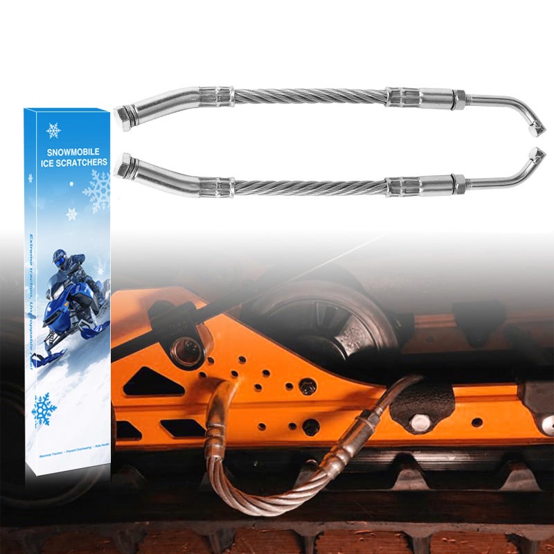 KAVIUS Ice Scratchers Snowmobile 2025 ترقية 2-PACK متوافقة مع Polaris Skidoo Arctic Cat Snowmobile Scratchers مناسبة لسيارات الثلج المجهزة بالعتاد العكسي وغير العكسي بارتفاعات أعلى من 2-1/2 بوصة - Image 1