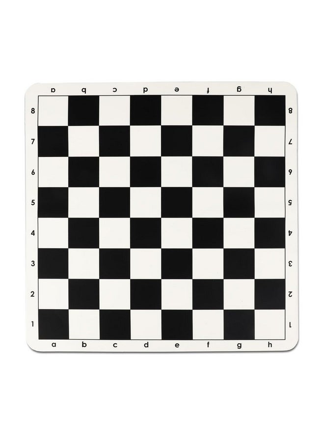 LEAP Tournament Chess Board, 20 Inch Silicone Mat, Black and White Squares with Mark  - Image 1