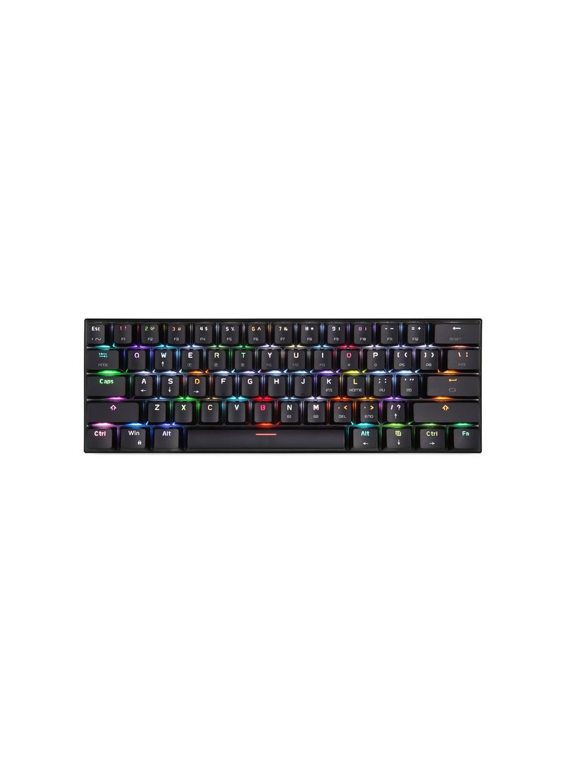 KKmoon CK62 BT3.0 Wired Mechanical Keyboard for Tablet Laptop Smartphone Black - Image 1