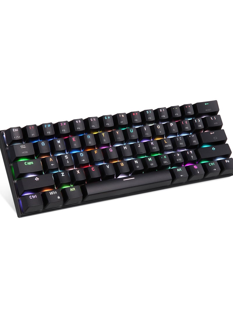 KKmoon CK62 BT3.0 Wired Mechanical Keyboard for Tablet Laptop Smartphone Black - Image 5