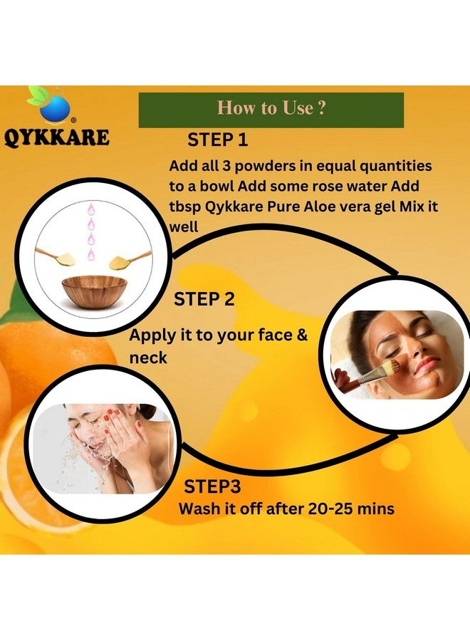 QYKKARE Premium skin whitening & Brightening combo of 3 for all skin types (100gm X 3) 300gm - Image 4