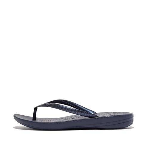 FitFlop Women's iQushion Ergonomic Flip-Flops, Blue Midnight Navy 399, 6 - Image 5