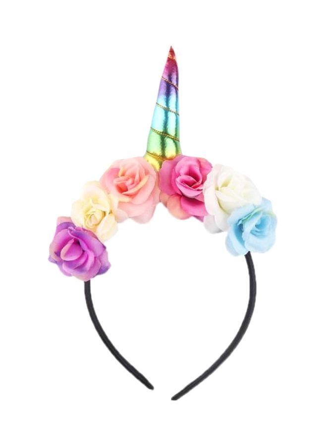 NIBEMINENT Unicorn Designed Headband Pink/White/Blue