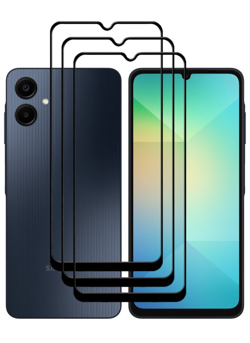 ACLIX 3 Pieces Antistatic ESD Dustproof Premium Quality High Definition Tempered Glass Screen Protector Designed For Samsung Galaxy A06 - Image 1