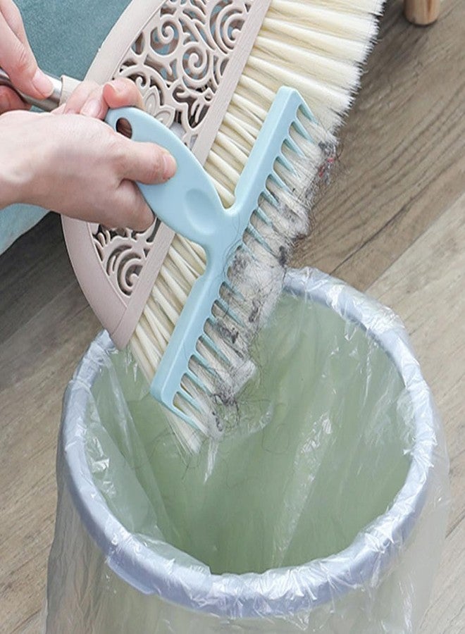 VOSAREA 3pcs Delinting Tooth Comb Broom Whisk Broom Multi-use Comb Household Clean Handheld Hair Handheld Cleaning Cleaning Tool for Clean Tool (6.68X6.60X0.12in) - Image 3