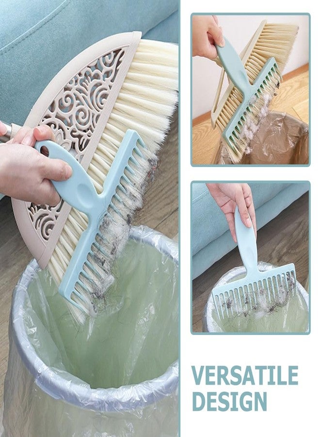 VOSAREA 3pcs Delinting Tooth Comb Broom Whisk Broom Multi-use Comb Household Clean Handheld Hair Handheld Cleaning Cleaning Tool for Clean Tool (6.68X6.60X0.12in) - Image 5
