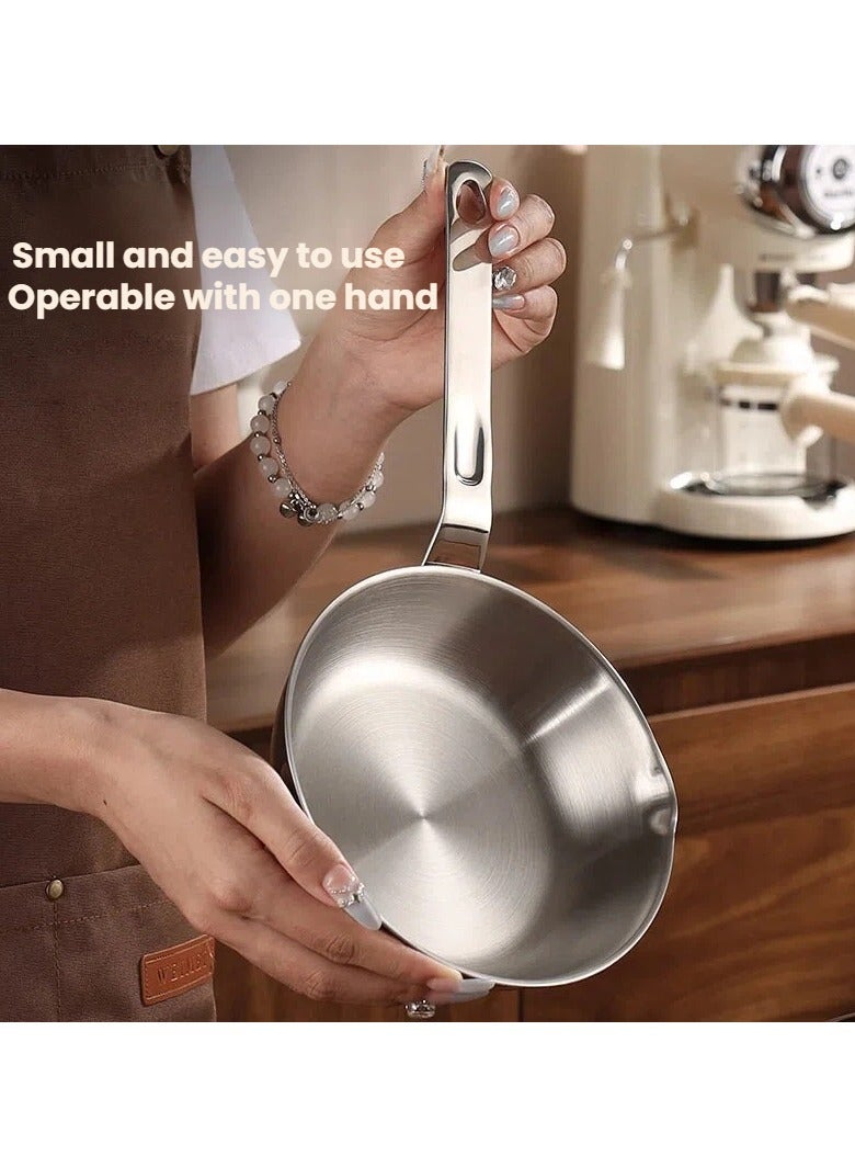 عام **مقلاة صغيرة 12 سم - غير لاصقة، مقلاة صغيرة للبيض والعجة، متوافقة مع موقد الغاز والتحريض** - Image 2