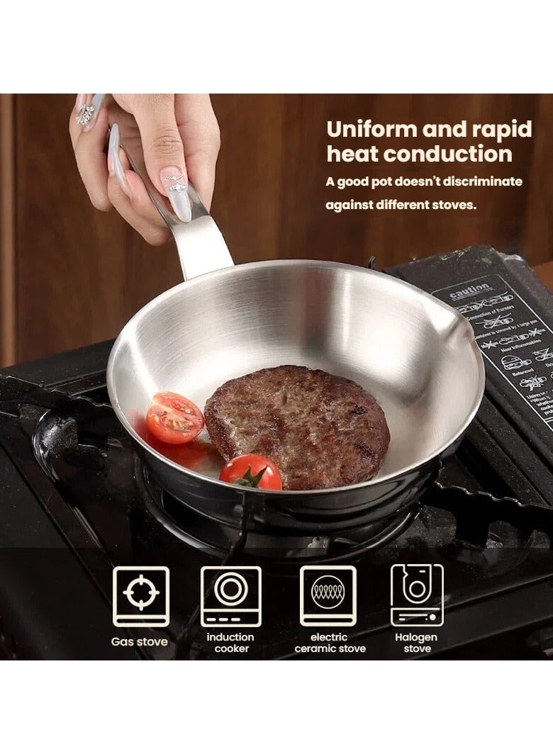 عام **مقلاة صغيرة 12 سم - غير لاصقة، مقلاة صغيرة للبيض والعجة، متوافقة مع موقد الغاز والتحريض** - Image 3