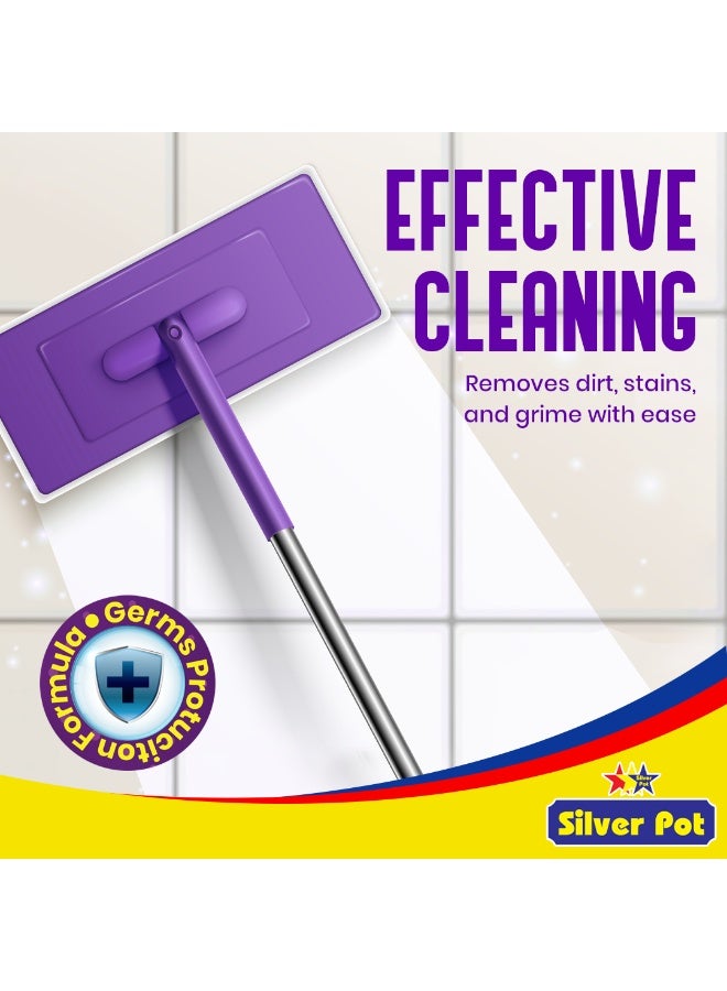 Silver Pot Disinfectant Floor Cleaner Liquid, Lavender 20 Litres – (4 x 5 Litres) Kills 99.9% Germs, Lavender Fresh Fragrance, Multi Surface Floor Cleaner for Home, Kitchen, Bathroom and office - Image 4