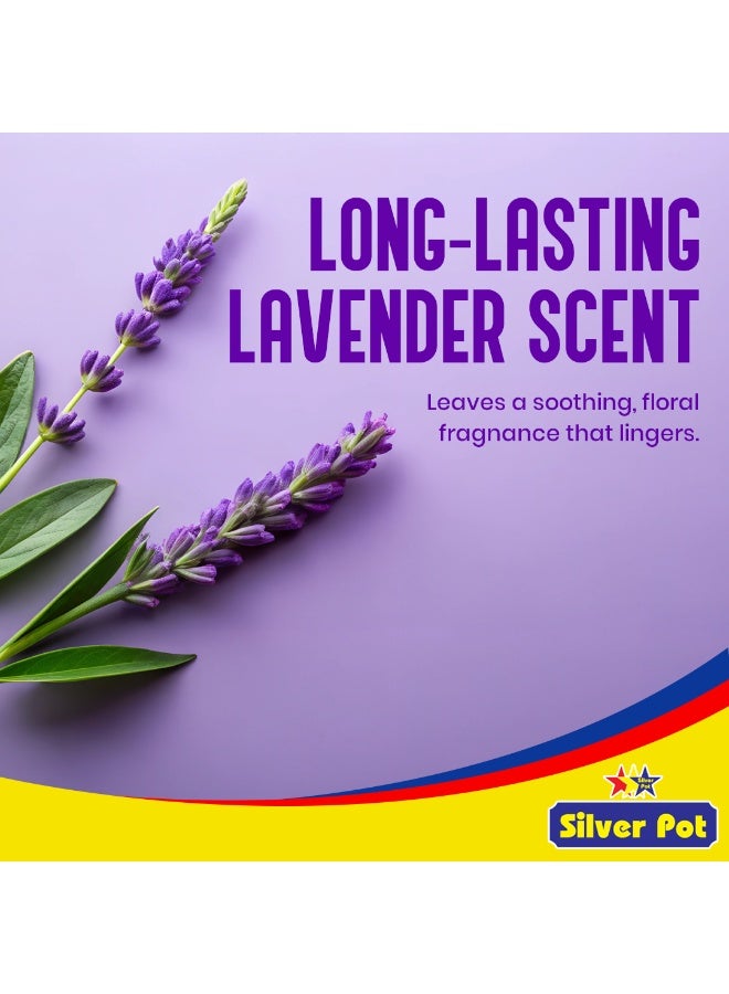 Silver Pot Disinfectant Floor Cleaner Liquid, Lavender 20 Litres – (4 x 5 Litres) Kills 99.9% Germs, Lavender Fresh Fragrance, Multi Surface Floor Cleaner for Home, Kitchen, Bathroom and office - Image 2