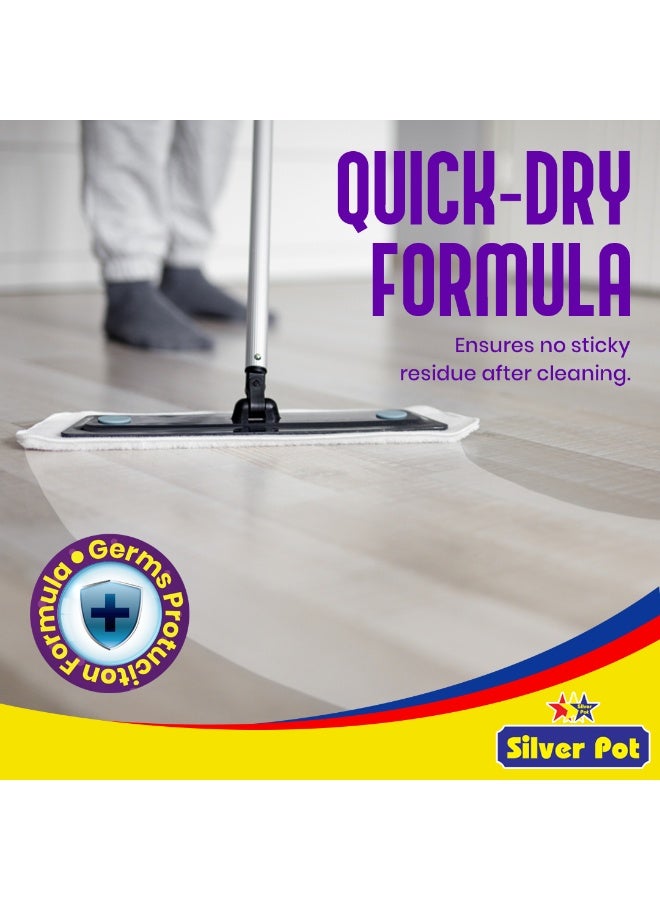 Silver Pot Disinfectant Floor Cleaner Liquid, Lavender 20 Litres – (4 x 5 Litres) Kills 99.9% Germs, Lavender Fresh Fragrance, Multi Surface Floor Cleaner for Home, Kitchen, Bathroom and office - Image 3