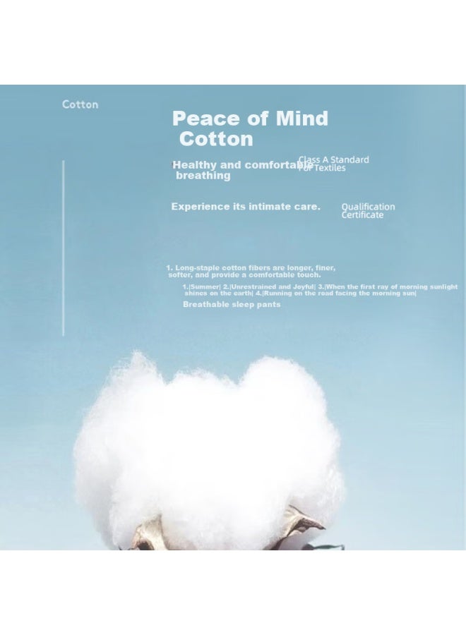 Liberal Men'S Pure Cotton Lounge Pants From The Freedom Series【25Th Anniversary Edition】Casual Plaid Loose-Fit Summer Pants For Home And Outdoor Wear - Image 1