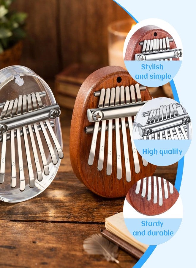 xinxingin 2 Pcs Thumb Piano, Mini Piano Musical Instrument for People, Portable Waterdrop Shape Mini Thumb Piano for Relax Your Mind, Music Learning, Gift Giving during Festivals - Image 3