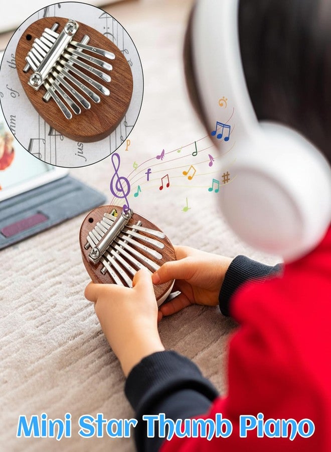 xinxingin 2 Pcs Thumb Piano, Mini Piano Musical Instrument for People, Portable Waterdrop Shape Mini Thumb Piano for Relax Your Mind, Music Learning, Gift Giving during Festivals - Image 4