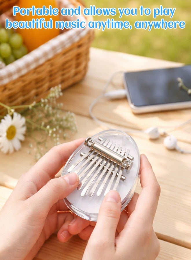 xinxingin 2 Pcs Thumb Piano, Mini Piano Musical Instrument for People, Portable Waterdrop Shape Mini Thumb Piano for Relax Your Mind, Music Learning, Gift Giving during Festivals - Image 5