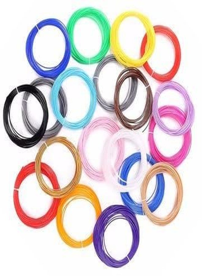 Red Champion Badminton Racket String, High Elastic Nylon and Resin, 0.7mm Diameter, 10.3m Length, 30lbs Tension, Multicolor Pack of 20 - Image 1