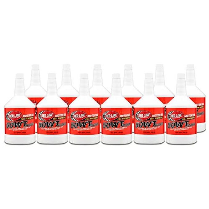 Red Line 10504 50Wt Racing Oil Synthetic Quart (12 Pack) - Image 1