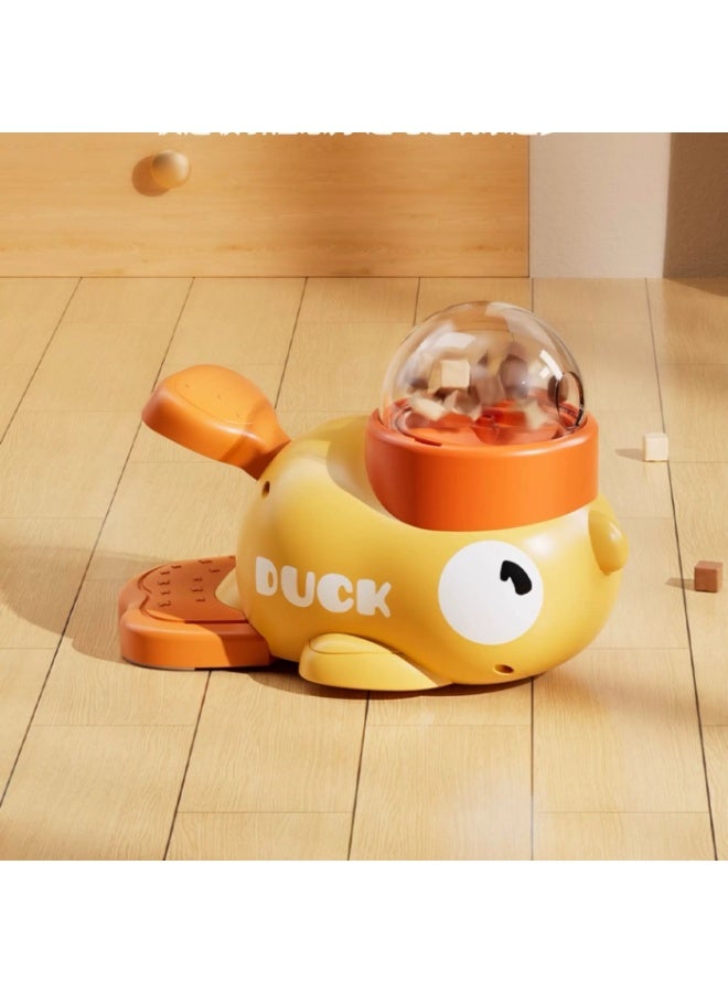 Slow Feeder Treat Dispensing Toy Yellow Duck Interactive Pet Puzzle Toy for Cats and Dogs Training Feeding - Image 3