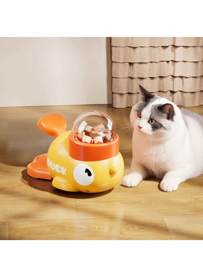 Slow Feeder Treat Dispensing Toy Yellow Duck Interactive Pet Puzzle Toy for Cats and Dogs Training Feeding - Image 5