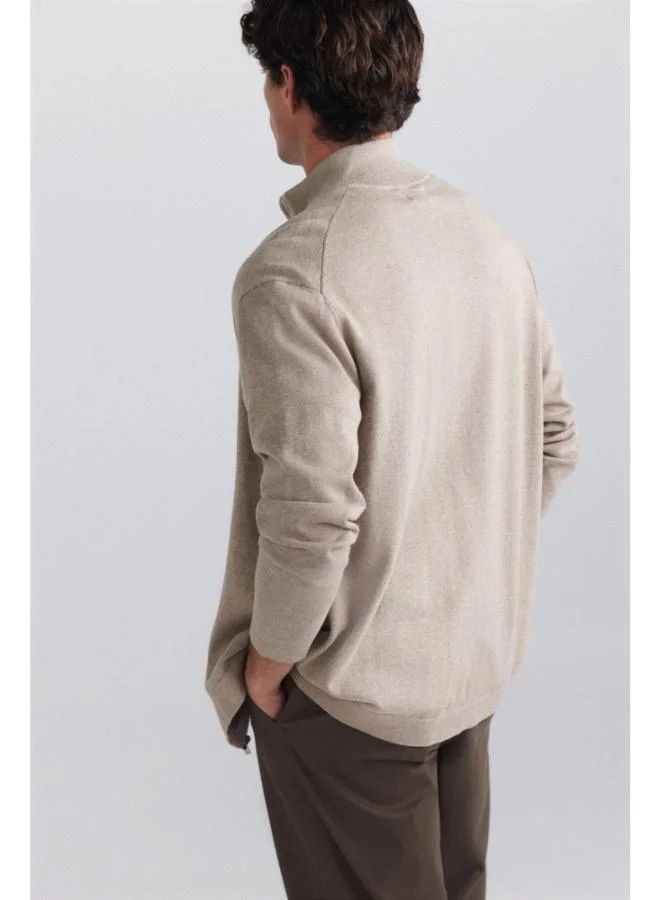 Springfield  Basic zip fastening cardigan for Men | Best Price UAE