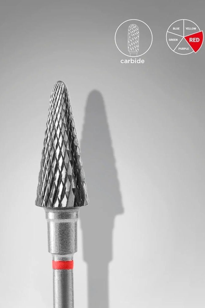 ستالكس برو مثقاب أظافر من الكربيد ذو رأس مخروطي أحمر اكسبرت بقطر 6 مم / جزء عمل 14 مم - Image 1