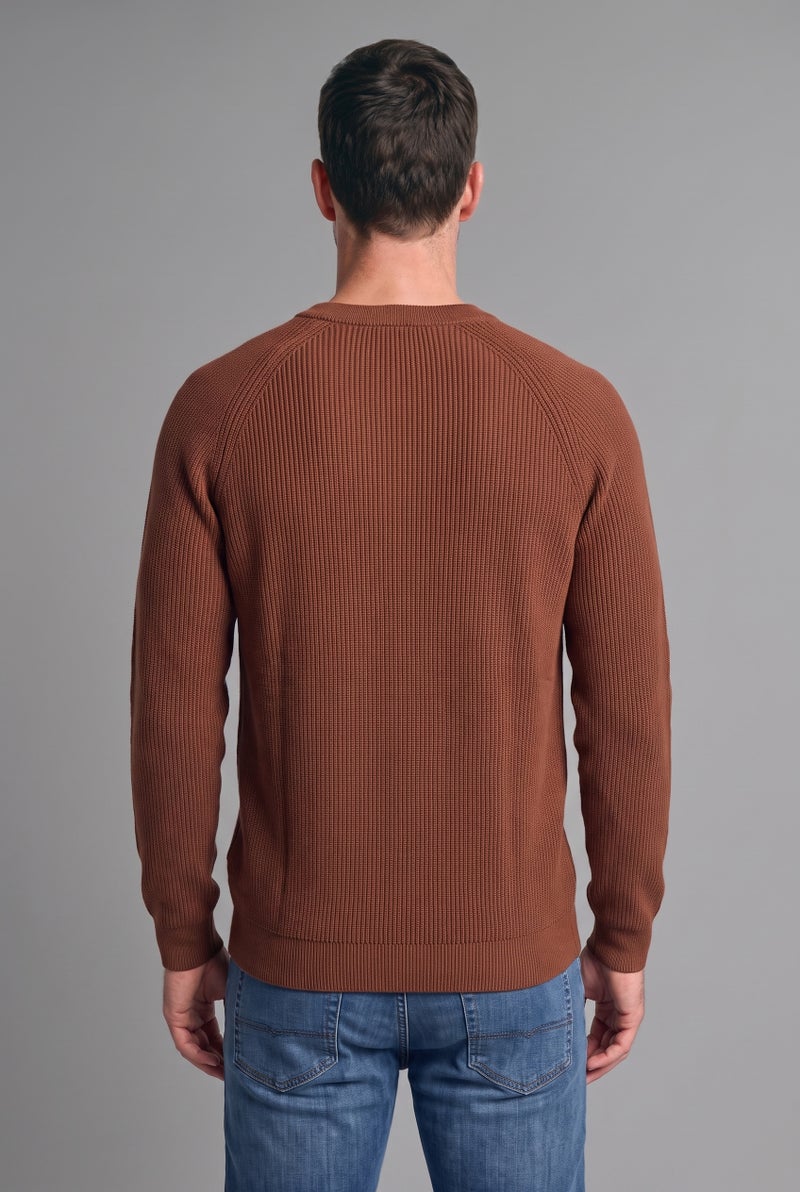 DeFacto Brown Man Standard Fit Crew Neck Knitwear Pullover Casual - Image 4