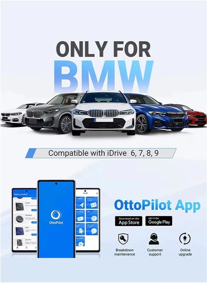 Ottocast OTTOAIBOX i3 Android 13 AI Box Wireless TV Box Support for Youtube Netflix Google Only for BMW Car Accessories - Image 3