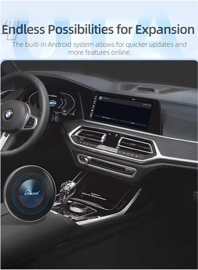 Ottocast OTTOAIBOX i3 Android 13 AI Box Wireless TV Box Support for Youtube Netflix Google Only for BMW Car Accessories - Image 4