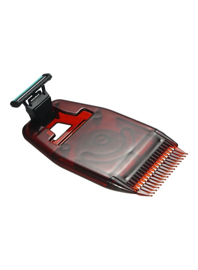 Loquat Manual Hair Trimmer Hairdressing Comb Red/Black 20x9x2cm - Image 3