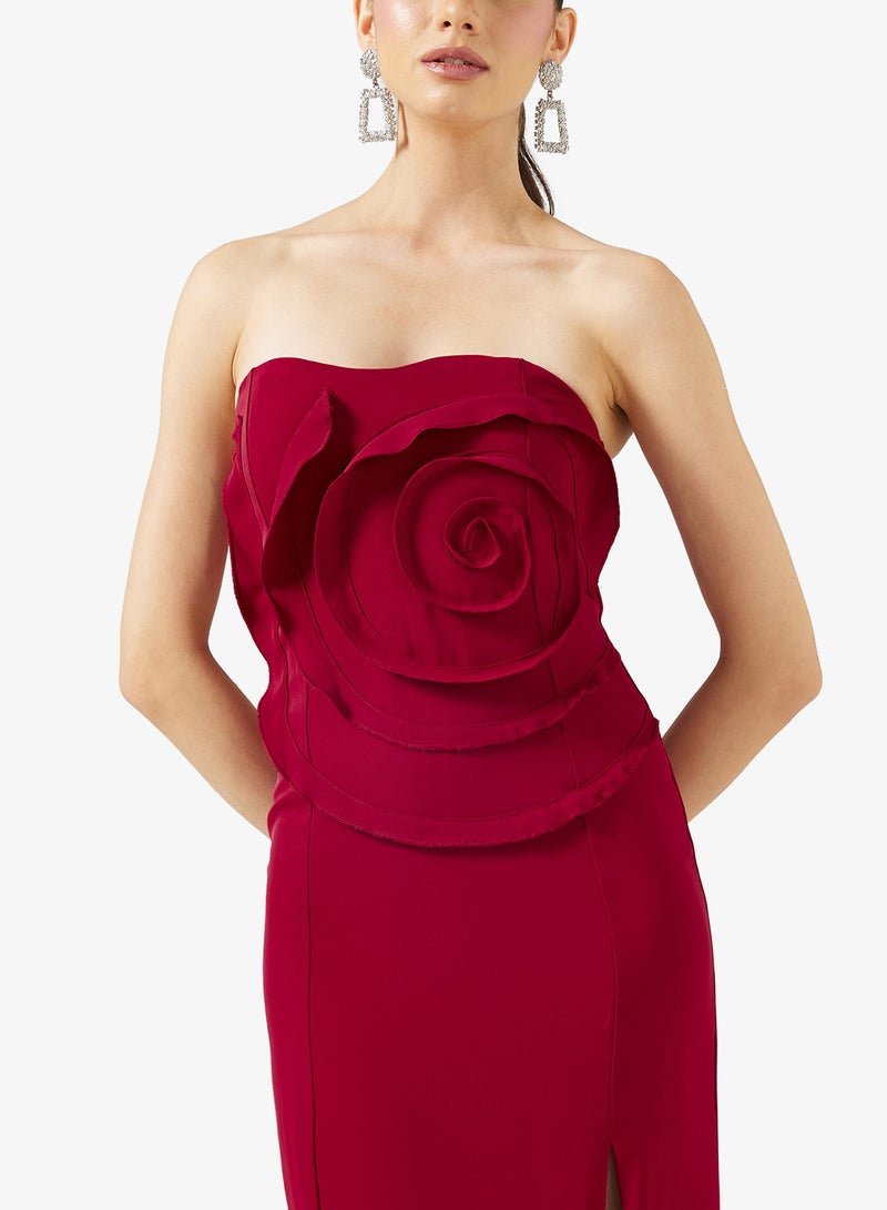 Ella Limited Edition Dress With Statement 3D Floral - Image 3