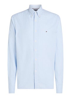 TOMMY HILFIGER Regular Fit Flex Cotton Classic Poplin Stripe Shirt  - Image 5