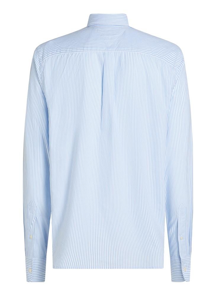 TOMMY HILFIGER - Regular Fit Flex Cotton Classic Poplin Stripe Shirt - Image 1