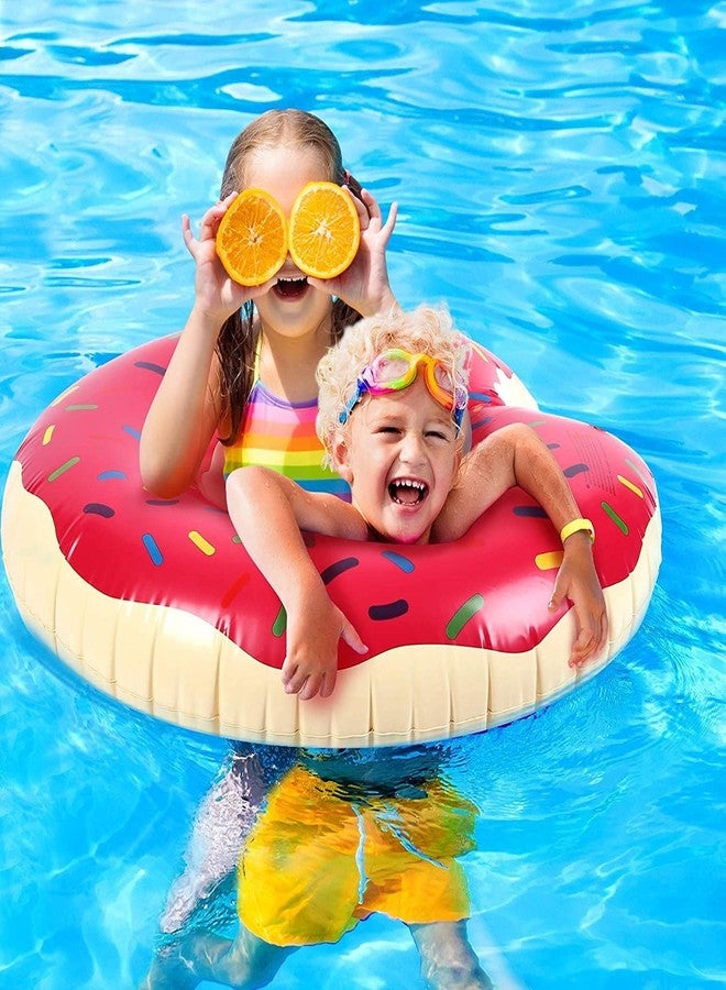 Wizme Inflatable Swimming Pool Floats Tube Swim Ring Donut Bite Swimming Tube/Ring Water Fun Beach Party Pool Toys Floaties for Adult and Kids Pack of 1 - Image 3