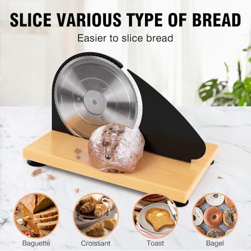 vanerepok Manual Bread Slicer for Homemade Sourdough Bread Versatile Hand Crank Bread Slicer for Sourdough Crusty Bread Etc Stainless Steel Slicers Adjustable Width for Homemade & Commercial Use - Image 4