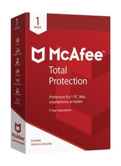 McAfee جهاز McAfee Total Protection 1 لمدة 3 سنوات 
