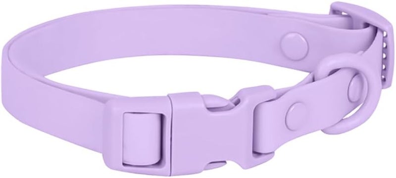 Ovale Waterproof Dog Collar Leash Combo Set, Durable and Easy to Clean, for Small Dogs.(S, Purple) - Image 2
