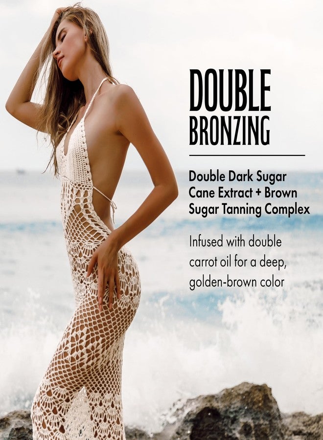 Brown Sugar Golden Brown Sugar Tanning Lotion, Step 2 Double Dark Bronzing Blend with Sugar Cane Extract, Carrot Oil & Body Butters, 13.5 Fl Oz - Image 3