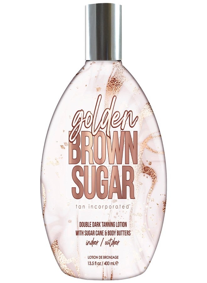 Brown Sugar Golden Brown Sugar Tanning Lotion, Step 2 Double Dark Bronzing Blend with Sugar Cane Extract, Carrot Oil & Body Butters, 13.5 Fl Oz - Image 1