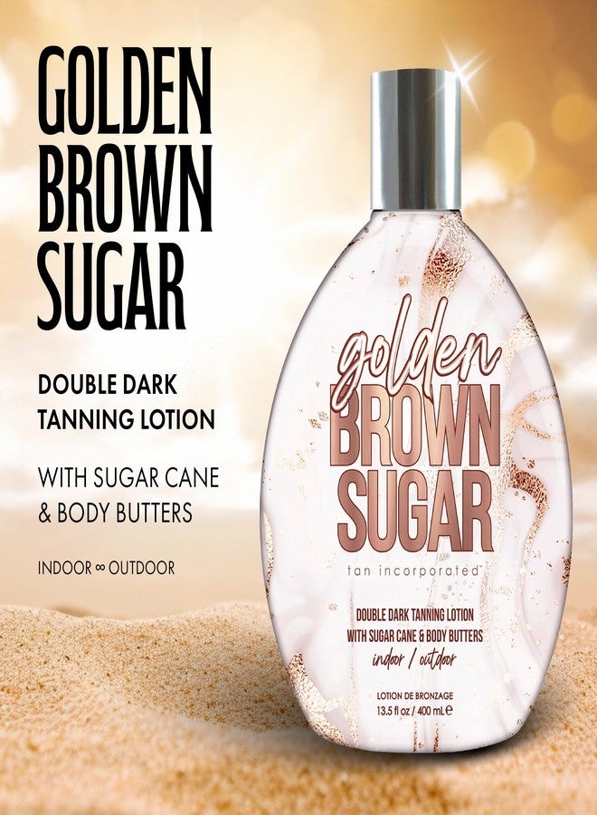 Brown Sugar Golden Brown Sugar Tanning Lotion, Step 2 Double Dark Bronzing Blend with Sugar Cane Extract, Carrot Oil & Body Butters, 13.5 Fl Oz - Image 2