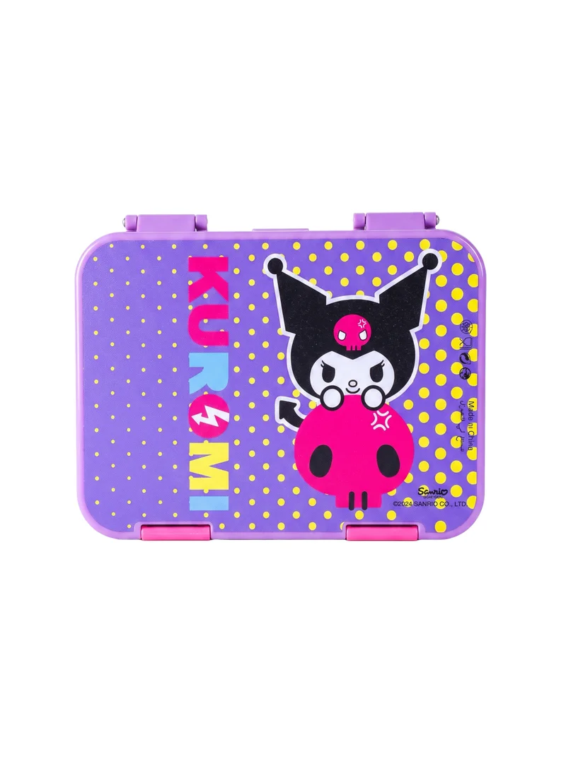 سانريو Sanrio Kuromi Regular Bento Lunch Box 800ML | Multi-Compartment Food Storage Box | ABS, Tritan, PP & TPE Lunch Container