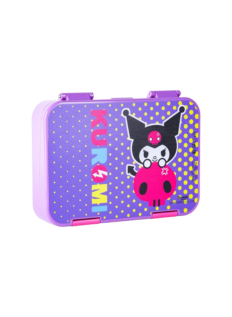 Sanrio  Sanrio Kuromi Regular Bento Lunch Box 800ML | Multi-Compartment Food Storage Box | ABS, Tritan, PP & TPE Lunch Container for Women | Best Price UAE