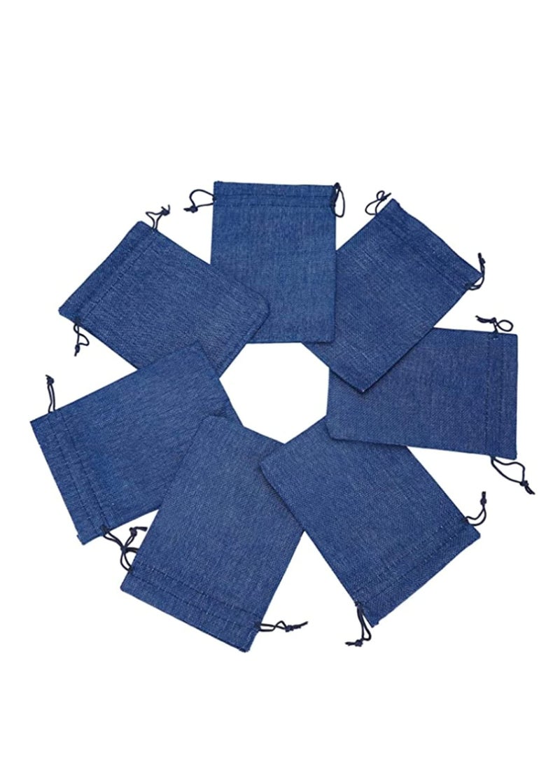 SOLARAE أكياس خيش مع حبل سحب 50 قطعة أكياس صغيرة بحبل سحب وأكياس خيش أكياس مجوهرات هدايا زفاف أكياس تعبئة مجوهرات أكياس جوت مع بطانة قطنية - Image 5