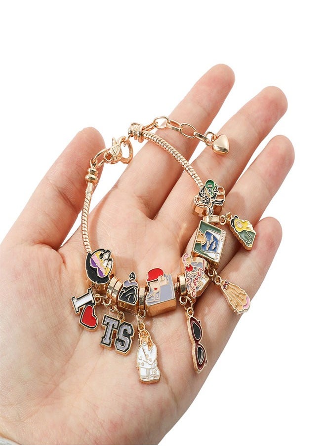 Swift - Taylor Swift Inspired Friendship Bracelet for Women, Swiftie Outfit Jewelry Music Lover Fan Gifts, Singer Inspired Friendship Bracelet Music Lover Fans Gifts For Eras Tour - Image 1