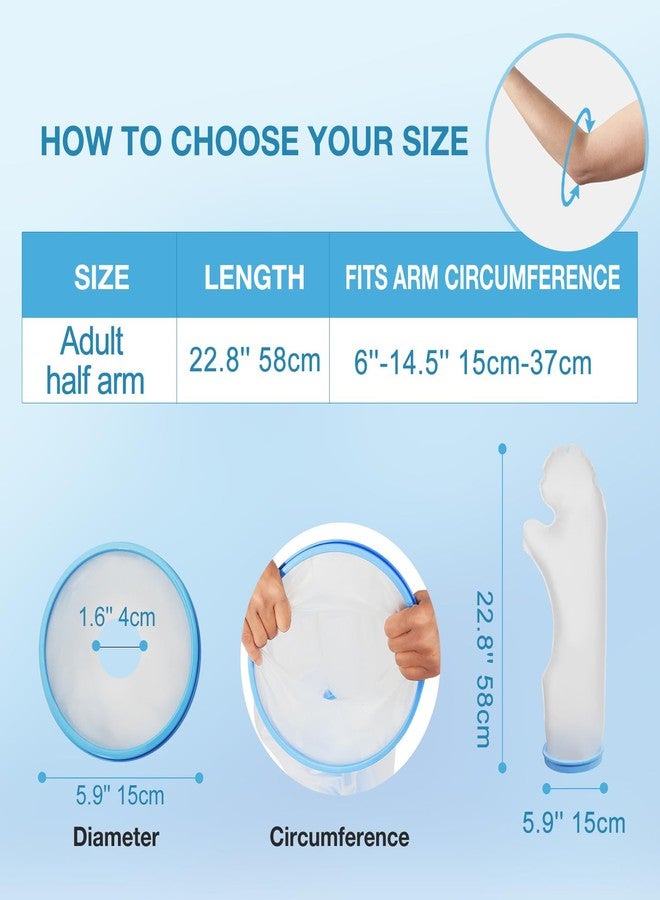Qinaoco Cast Cover for Shower Arm, Arm Cast Protector for Shower, Shower Sleeve for Arm Cast Bag - Image 5