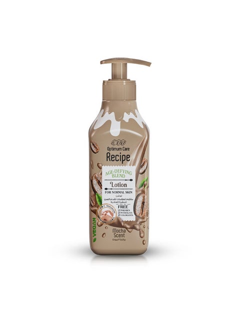 لوشن مرطب مضاد للشيخوخة أوبتيموم كير ريسيبي للبشرة العادية برائحة الموكا