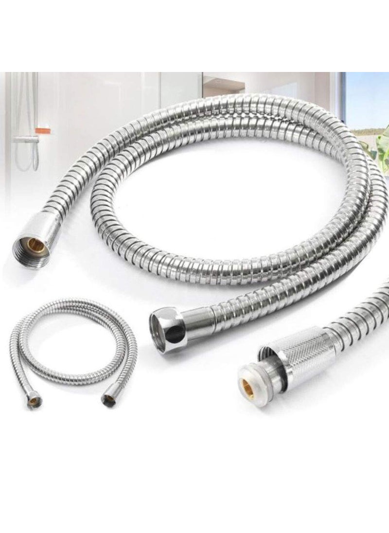 Mawson Mawson Extra Long Chrome Handheld Shower Head Hose with Brass Plating Shower Tube Bathroom AccessoriesSize 15 Meter Pipe  - Image 1