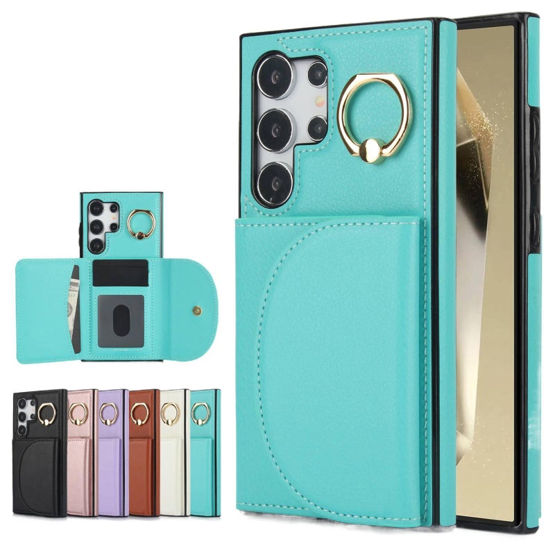 Phone Case | Card Holder | Drop Protection | Shockproof Cover for Samsung Galaxy A72 | Purple - Image 3